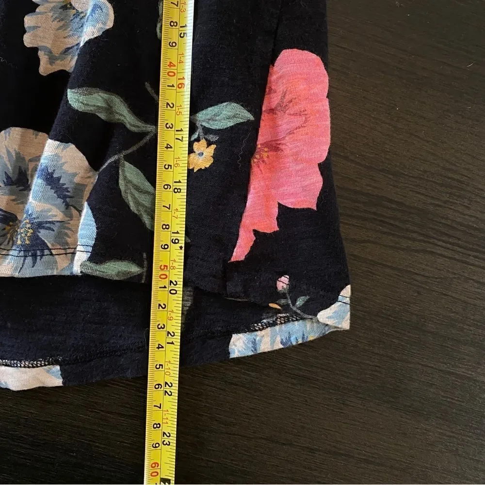 Old Navy floral off the shoulder black Girls XL blouse